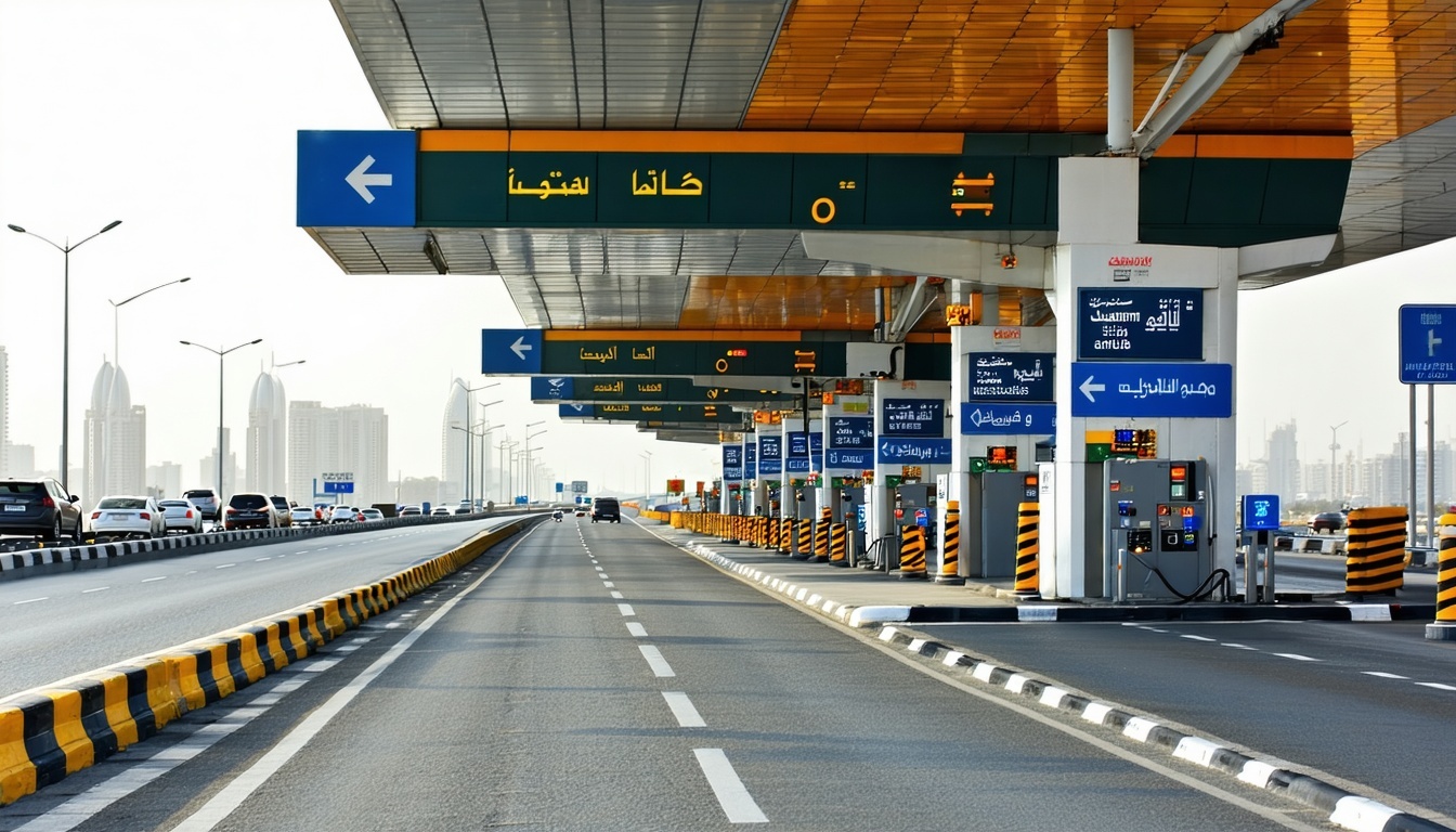 Modern toll payment system in Dubai